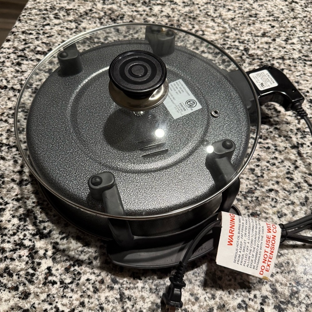 Parini Kitchen Parini 12" Non-Stick Electric Pizza Cooker - Picture 8 of 8